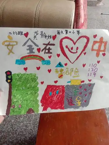 安全伴我成长——高大第二小学二(1)班安全画册