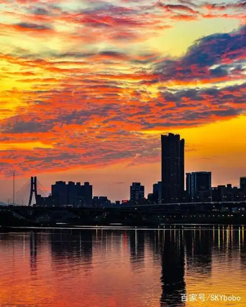 大自然的美:晚霞