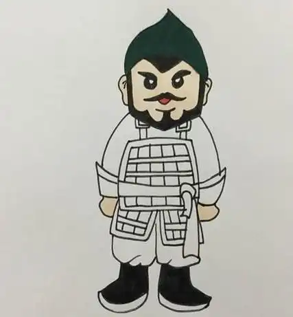 霸气古代士兵简笔画怎么画中国古代士兵简笔画教程古代士兵骑马的简笔