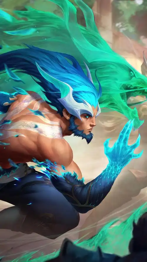 剑圣 易 master yi 神龙尊者 驭风啸龙 lolm 英雄联盟手游 手机壁纸