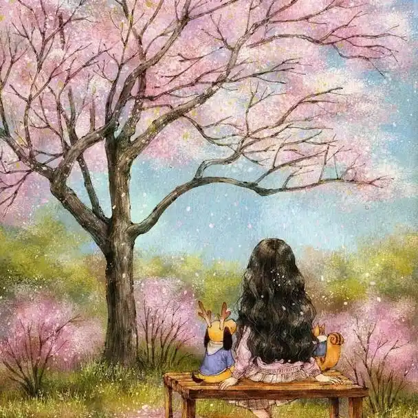 一组可爱的场景插画图片,温暖治愈系画风,女孩子超喜欢!