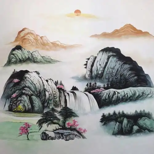 山水墙绘