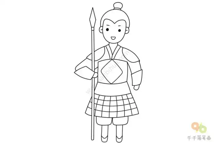 古代人物简笔画大全_其他人物简笔画