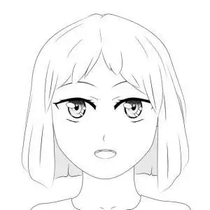 简笔画头像女生可爱