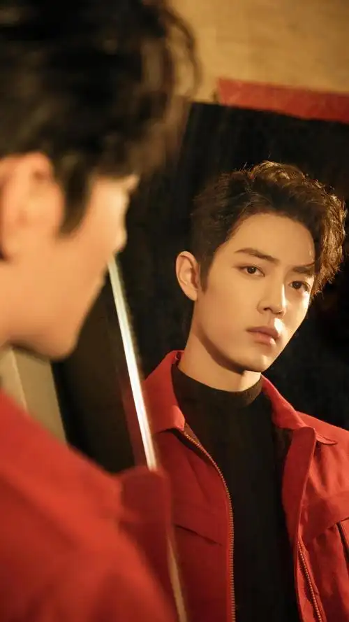 肖战夹克衫时尚酷炫写真