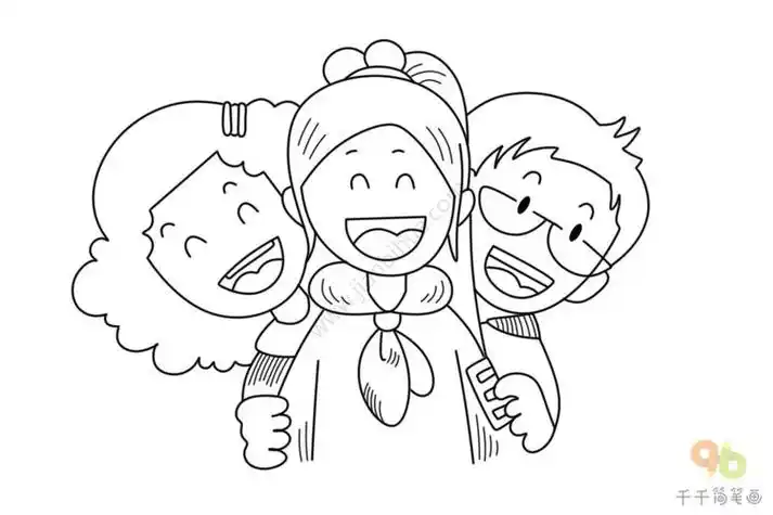 全家福爱心家庭简笔画叠罗汉的一家三口简笔画家庭人物简笔画纪庭