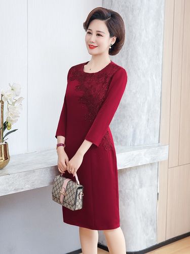 2021嫁女儿婚礼妈妈装连衣裙夏装年轻喜婆婆结婚宴庆礼服洋气高贵