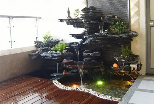 室内假山图片欣赏