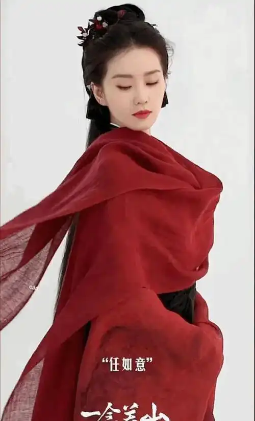 刘诗诗一袭红衣国色天香衣袖飘飘宛若天仙676767