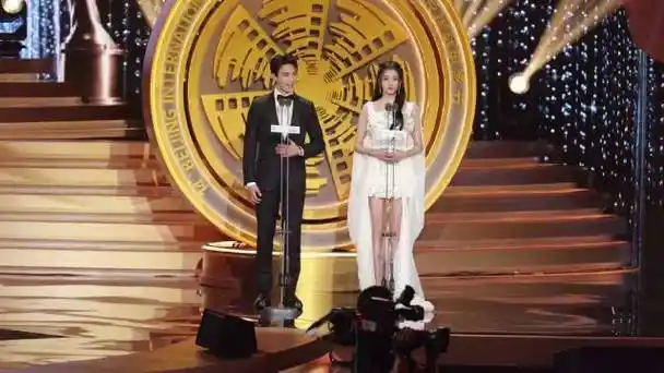 吴磊关晓彤北影节同框##北影节开幕式内场##关晓彤