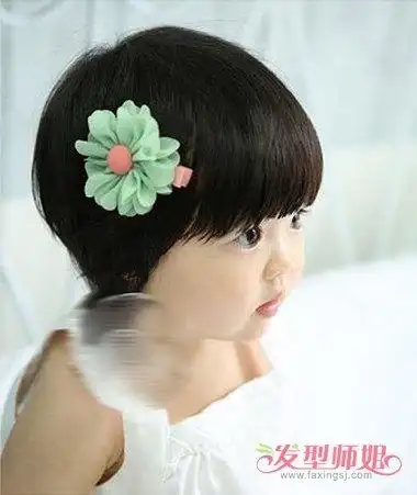 发型设计 儿童发型 >> 小宝宝发型女孩锅盖头 小孩可爱型锅盖头发型(4