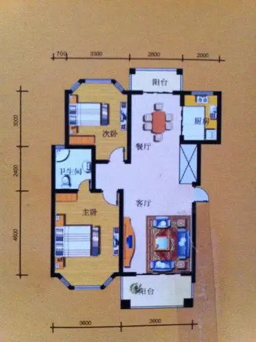 两房改三房 这是图纸 怎样设计比较合理
