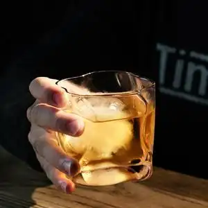 复古威士忌酒杯水晶玻璃杯水杯啤酒杯酒吧专用创意个性杯子洋酒杯