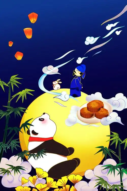 【中秋-成都】月是故乡明|插画|创作习作|elena_z - 原创作品 - 站酷