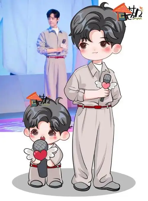 q版肖战太萌了,但本人更可爱