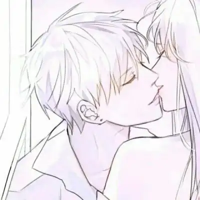 二次元情侣简笔画