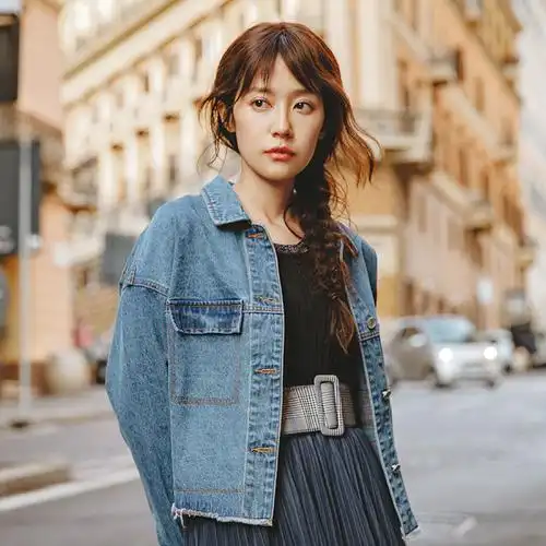 茵曼旗舰店牛仔外套女夹克2018秋季小清新韩版bf原宿风港味牛仔衣