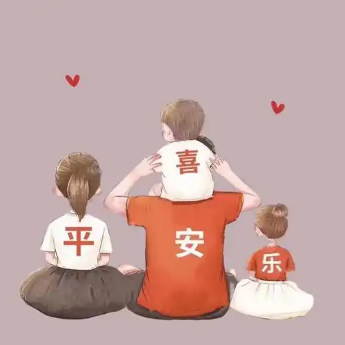 亲子头像一家四口 高清好看的一家四口微信头像图片_感情头像_头像屋