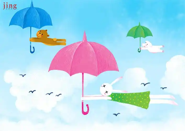 兔年插画合集 60幅艾玩兔横版壁纸插画