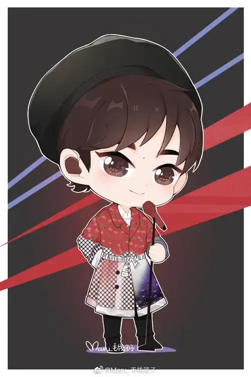 易烊千玺q版手绘 - 堆糖,美图壁纸兴趣社区