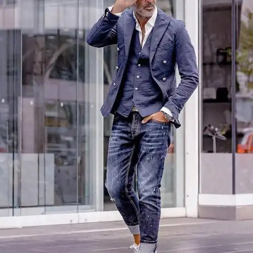 秋冬男士西服穿搭休闲单西的精髓