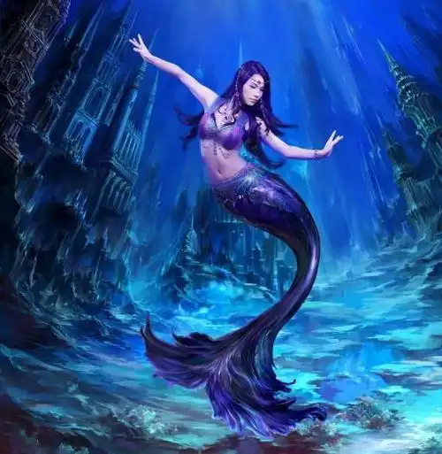 随着西方文化的不断传入日本,日本的美人鱼形象也有所改变,逐渐由面目