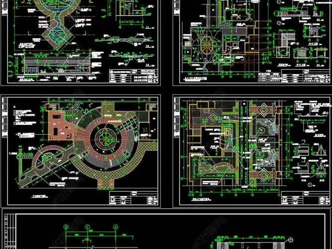 庭院景观设计cad施工图