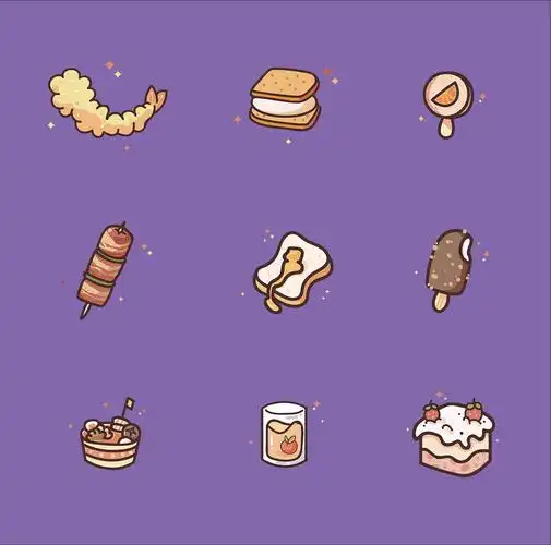 q版美食&生活|插画|创作习作|在宇宙上的小绿人 - 原创作品 - 站酷