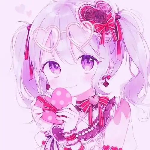 粉红系少女头像粉红梦幻少女头像大全