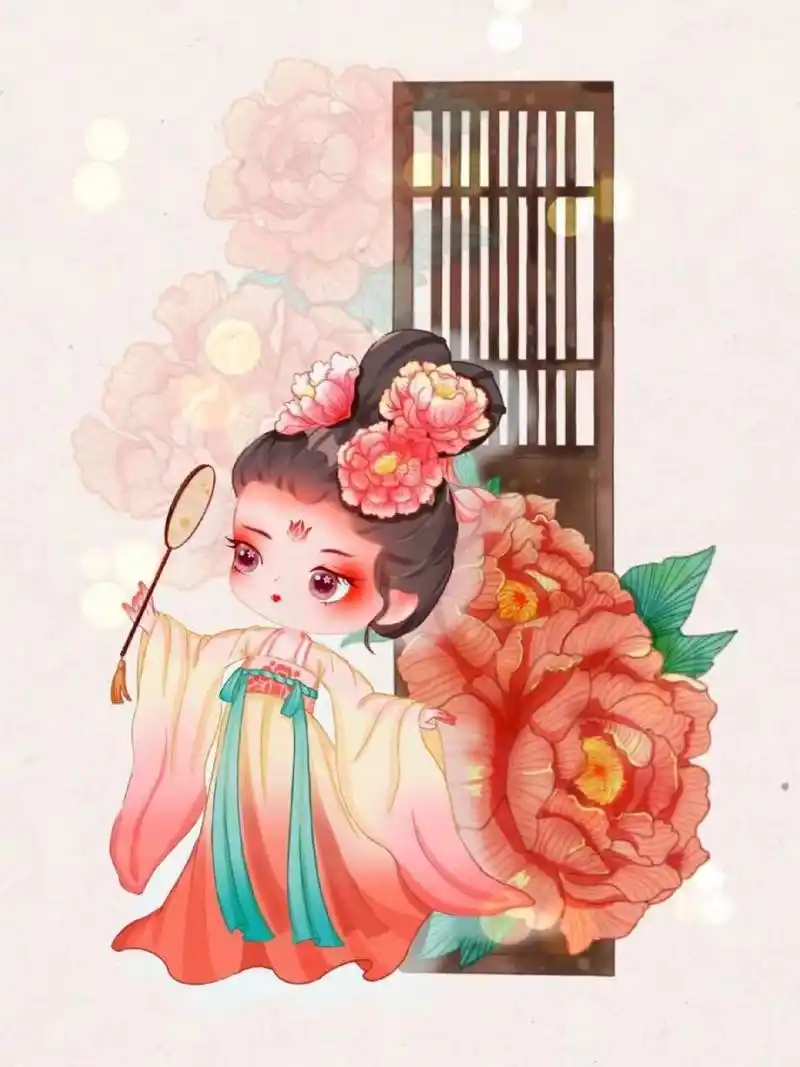 十二花神的优秀作品 #q版人物# #q版# #十二花神# #国风插画# #古风