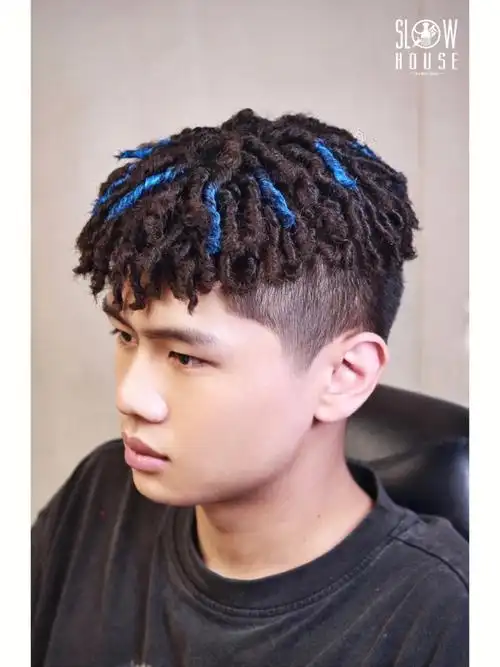 10cm左右的黑人烫辫子