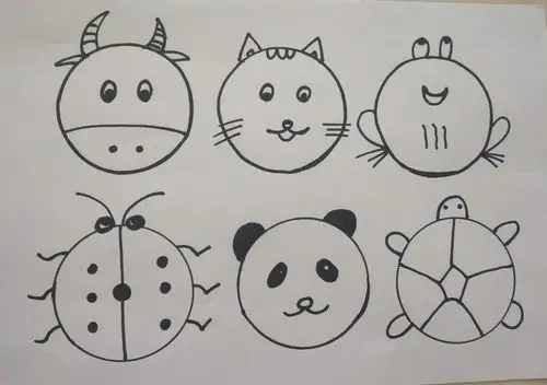 大班～圆形创意画