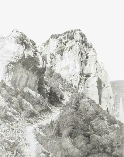 而普通画家随便的一幅素描画就要反复修改用线造型,而这些风景素描画