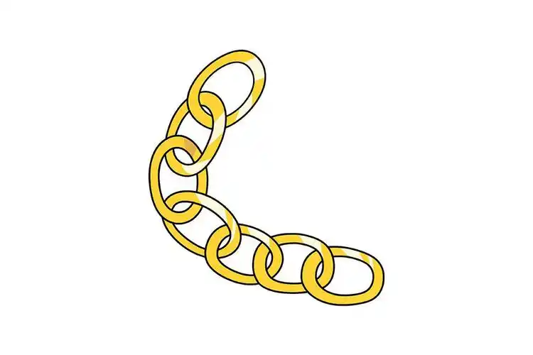 如何画链子简笔画