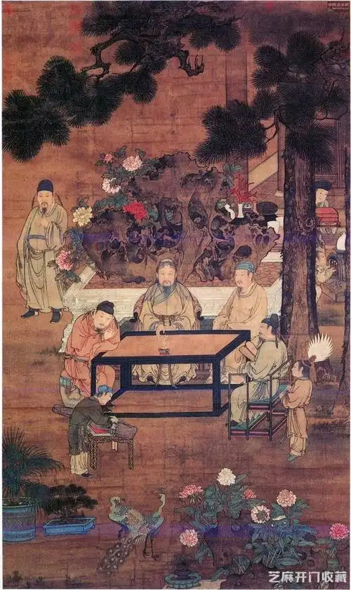 宋代刘松年人物画境作品-信息之家