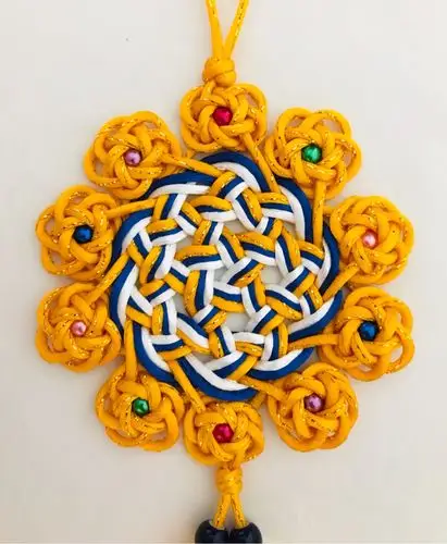 中国结论坛 仿编锦葵挂饰 挂饰,锦葵,绳编各种小挂件,编织小挂件简单