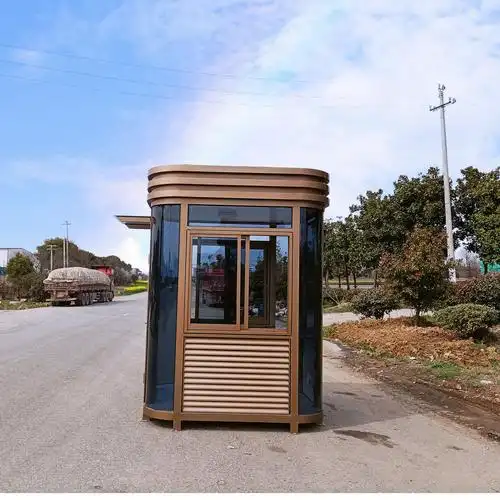 钢结构岗亭成品户外保安安亭厂家现货支持定制钢结构阳光房