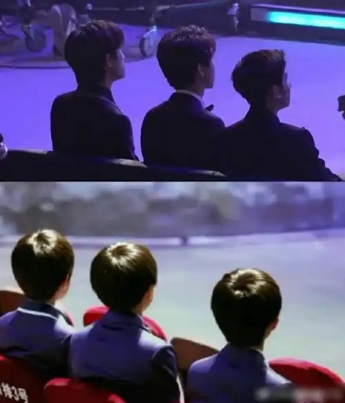 tfboys坐台下等到散场#看着三小只的背影对比才发现他们都已经长戳怂