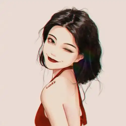 复古风手绘女生头像67真的不要太好看67