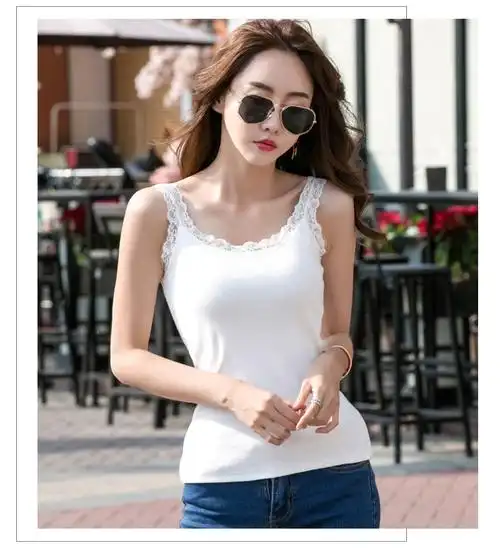 浪莎网红吊带衫女打底性感蕾丝抹胸夏新款女士内搭小背心外穿小吊带衫