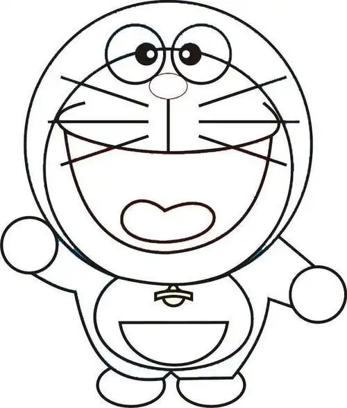 带颜色的卡通人物简笔画教程