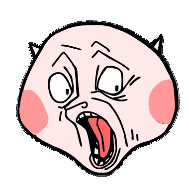 惊吓大嘴巴红脸蛋大眼睛gif动图_动态图_表情包下载_soogif