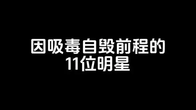 因吸毒自毁前程的11位明星|明星颜值|明星盘点_网易视频