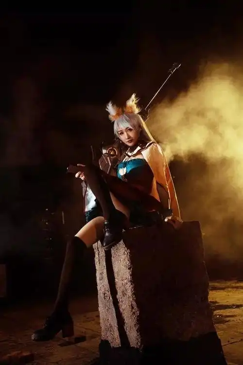 王者荣耀cos女版百里守约大长腿真美