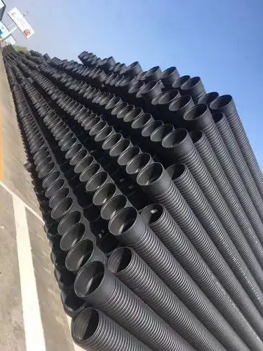 庆阳中财hdpe双壁波纹管pe市政排水排污管pe波纹管dn200-800