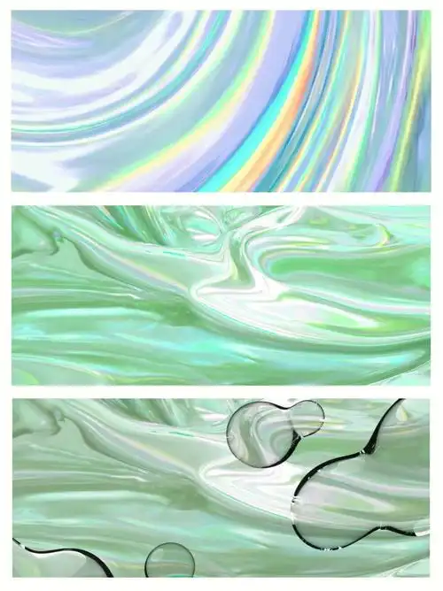 素材镭射炫彩酸性背景图好像融化在岩浆里