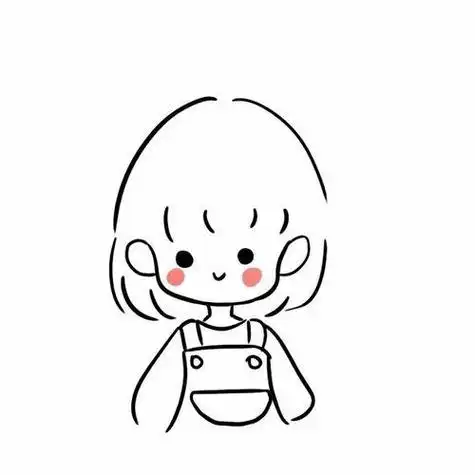 儿童简笔画人物小女孩头像—— 女孩简笔画图片大全漂亮可爱的小女孩9