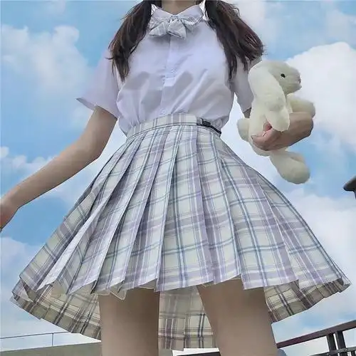 星野日系正版正统jk制服格裙中牌原厂百褶裙学生校服