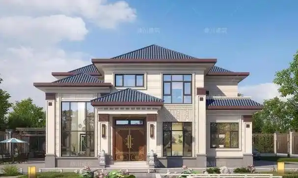 当代社会中,随着中国元素的迅速传播,新中式别墅的风潮也逐渐兴起.