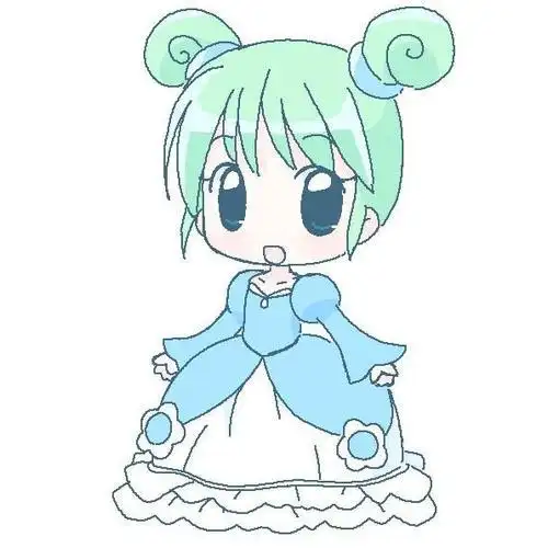 q版漫画人物简笔画女生